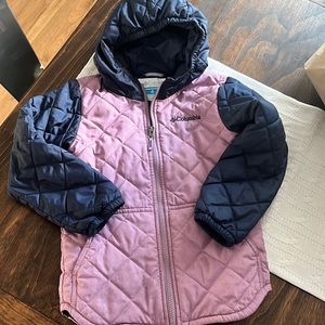 Girls Columbia Quilted Jacket size XS (6)